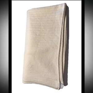 Restoration Hardware RH 100% Cotton Weave Blanket Queen Size Whipstitched Hem